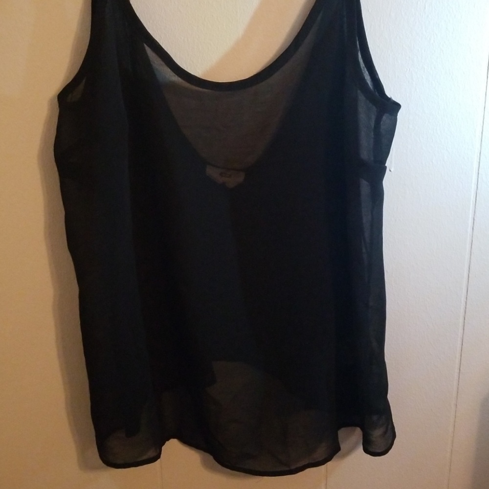 Sheer black tank
